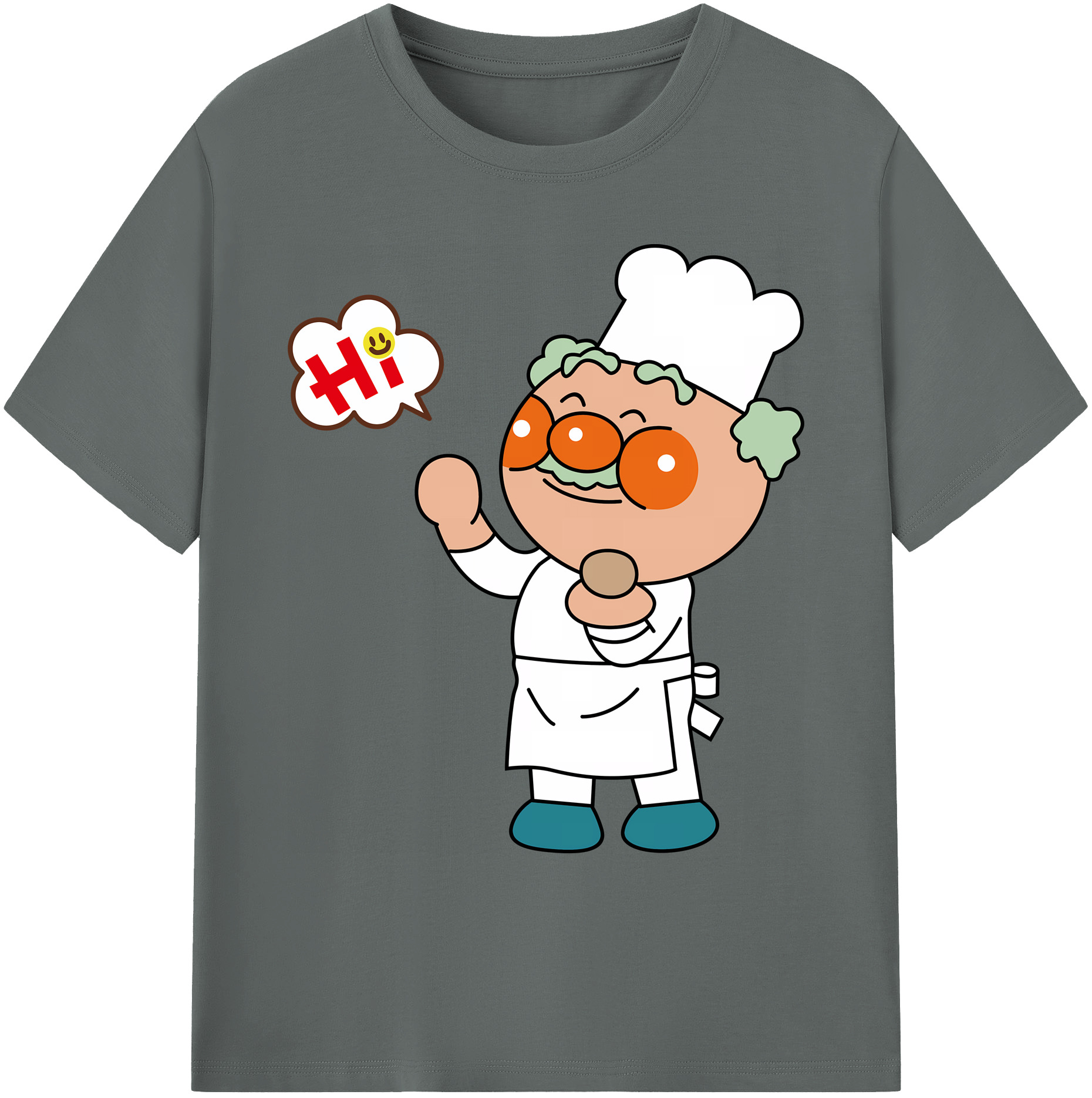 （画像用） アンパンマン Anpanman 綿100％ メンズ半袖Tシャツ｜肌触りやわらか＆通気性